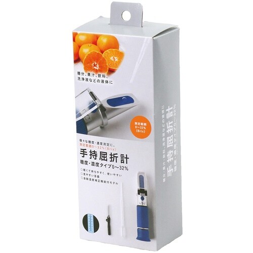 ワールドボス 手持屈折計 糖度・濃度用(0ー32%