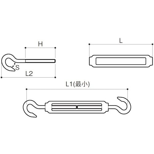 ふじわら ターンバックル(フック)