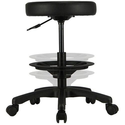 ナカバヤシ ラウンドOAチェア ハイタイプ 足置き