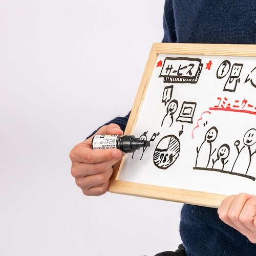 ナカバヤシ ホワイトボードマーカー大型eco/黒