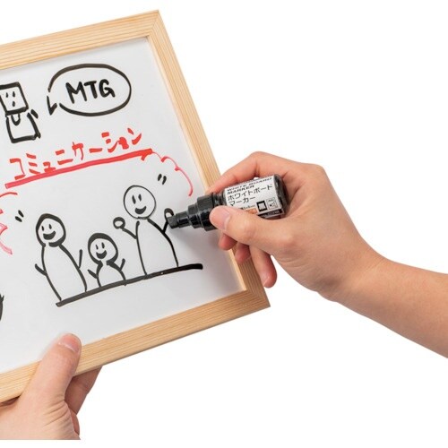 ナカバヤシ ホワイトボードマーカー大型eco/黒