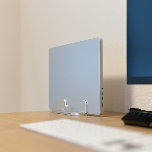 ナカバヤシ ノートPC縦置きアルミスタンド シング