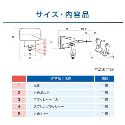 青木製作所 フォークリフト向け LEDラインライト