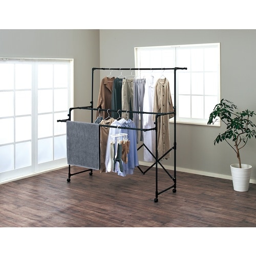 TENMA 折りたたみ伸縮多機能物干し PSBK−