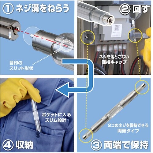 アネックス 電気メーター用絶縁ドライバー