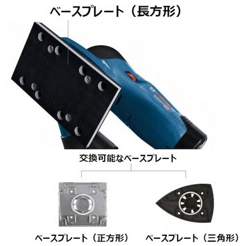 ボッシュ コードレス吸じんオービタルサンダー