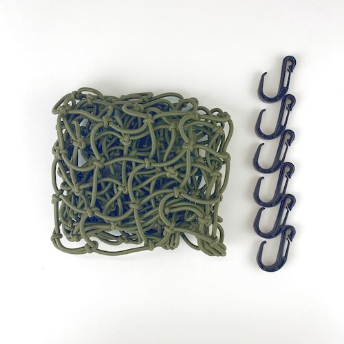 ユタカメイク 多目的カラーゴムネット ODグリーン