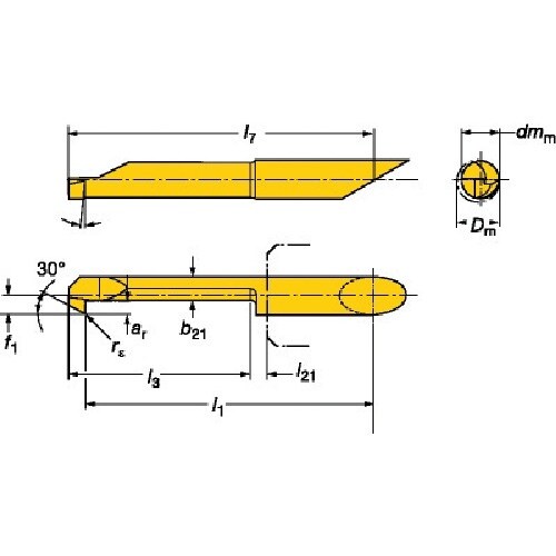 SANDVIK コロターンXS 超硬工具バックボー
