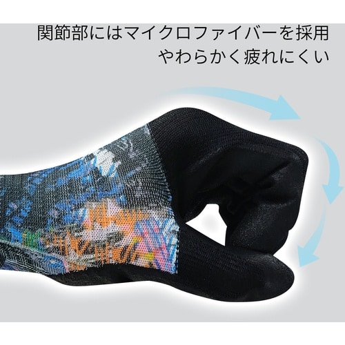 トワロン 水性ポリウレタン背抜き手袋 WOMB−M