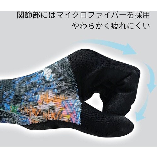 トワロン 水性ポリウレタン背抜き手袋 WOMB−M