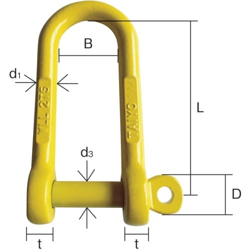 TAIYO 強力長シャックル 脱落防止 TSLG−