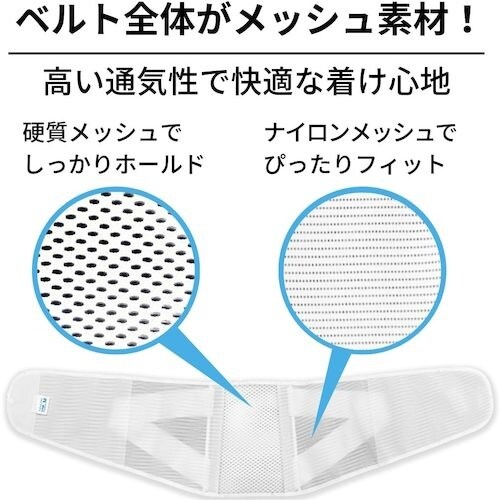 竹虎 腰部固定帯 ランバックソフトII ホワイト
