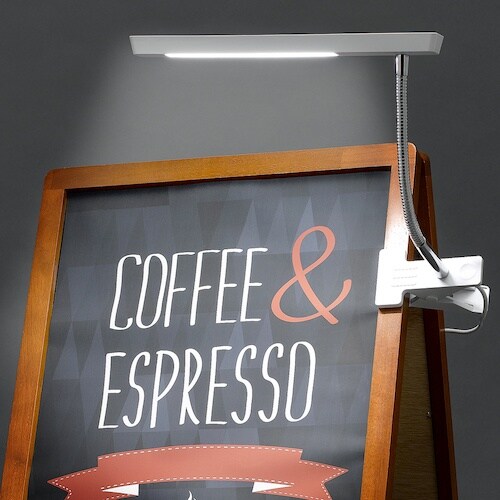 YAZAWA LEDフレキシブルクリップライトホワ