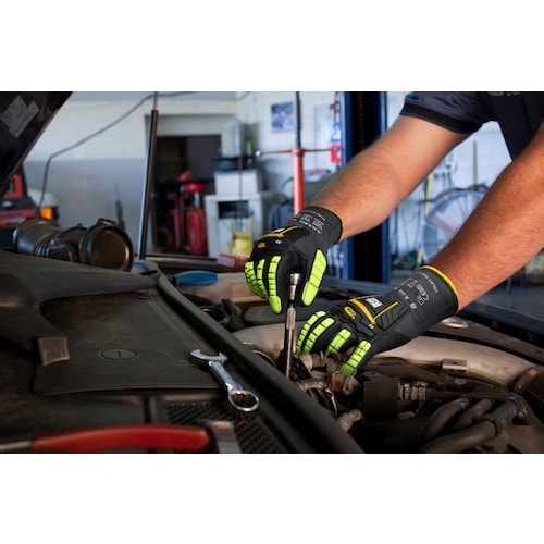 Ansell 耐衝撃ニトリル背抜き手袋 リンガーズ