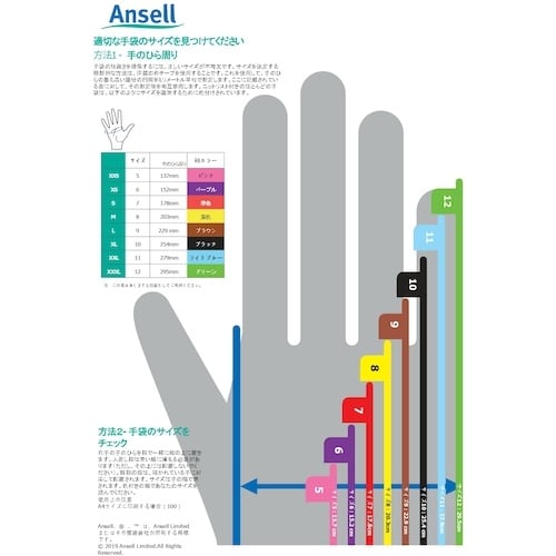 Ansell 耐切創・静電気対策手袋 ハイフレック