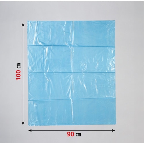 ジャパックス 規格ポリ袋90L 青透明 10枚