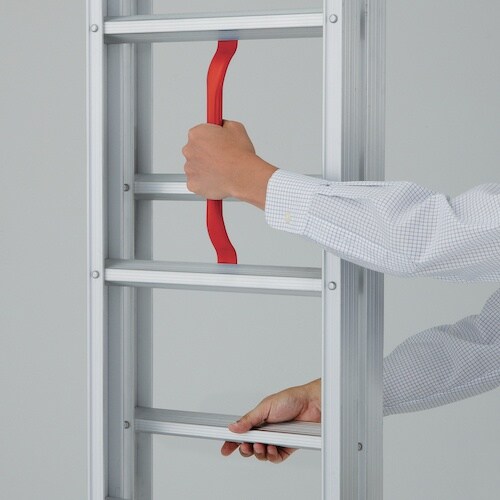 ハセガワ アルミ製 押し上げ式2連はしご LQ2型