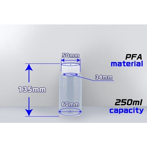 KOKUGO PFAボトル 広口 250ml