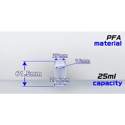 KOKUGO PFAボトル 広口 25ml