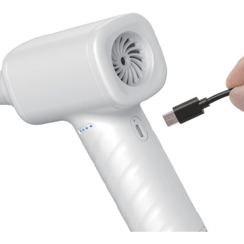 ナカバヤシ 電動エアダスター 充電式 ホワイト
