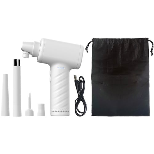 ナカバヤシ 電動エアダスター 充電式 ホワイト