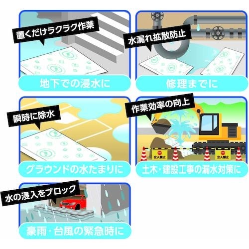 防災人 水たまり吸水シート BLOCK15