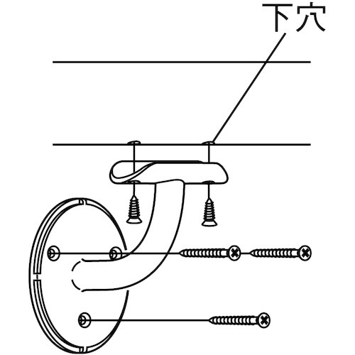 ECLE ECLE35 Eブラケット横型 ゴールド