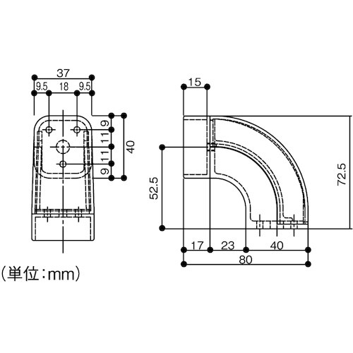 ECLE ECLE35 Nエンドブラケット ゴール
