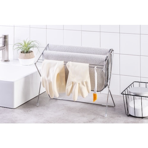 オークス ステンレス製フキン掛け さらっと乾く折り