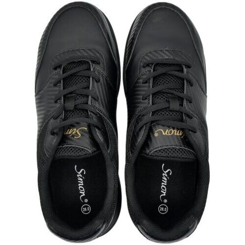 シモン 軽量耐滑プロスニーカー KN111 ブラッ
