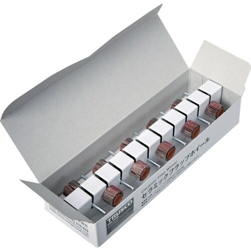 TRUSCO セラミックフラップホイール 軸径3m