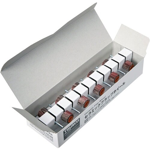 TRUSCO セラミックフラップホイール 軸径3m