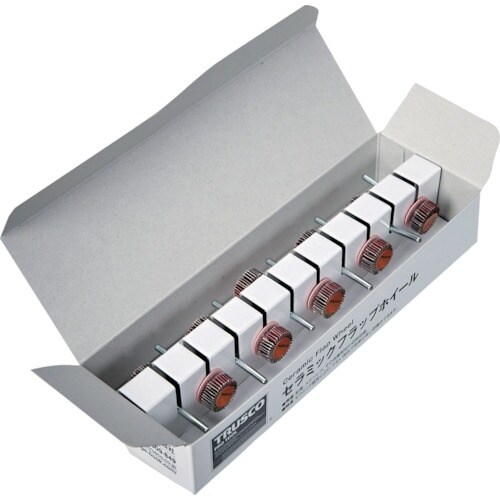 TRUSCO セラミックフラップホイール 軸径3m