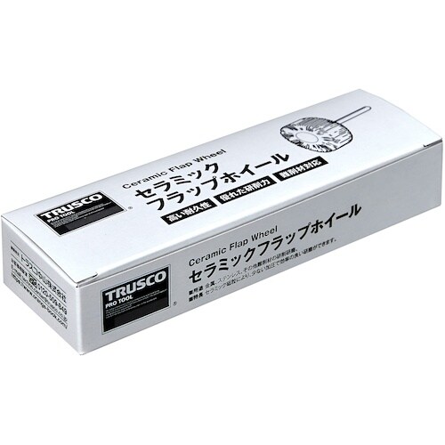 TRUSCO セラミックフラップホイール 軸径3m