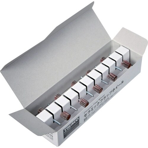 TRUSCO セラミックフラップホイール 軸径3m