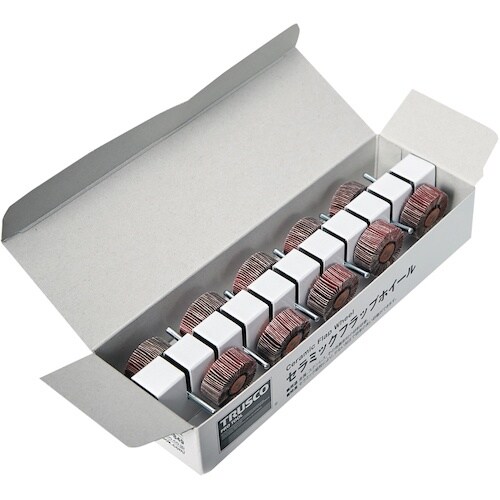 TRUSCO セラミックフラップホイール 軸径3m