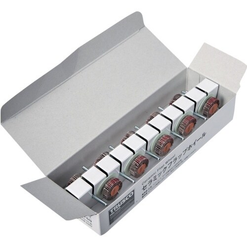 TRUSCO セラミックフラップホイール 軸径3m