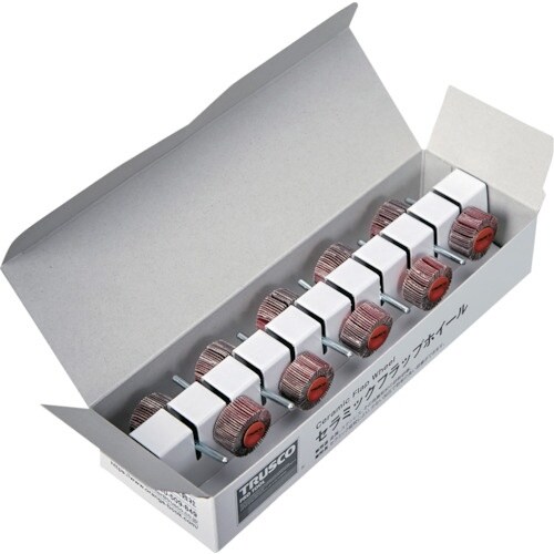 TRUSCO セラミックフラップホイール 軸径3m