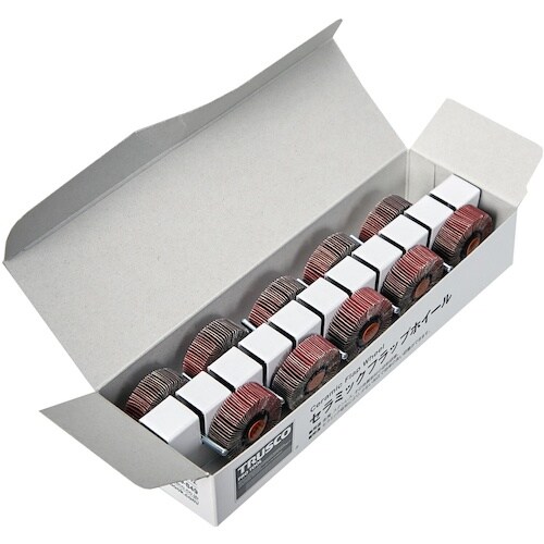 TRUSCO セラミックフラップホイール 軸径3m