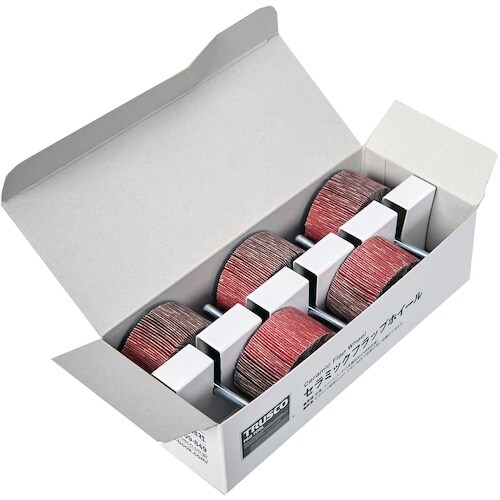 TRUSCO セラミックフラップホイール 軸径6m