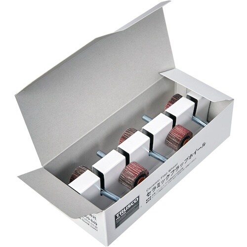 TRUSCO セラミックフラップホイール 軸径6m