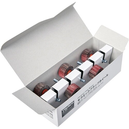 TRUSCO セラミックフラップホイール 軸径6m