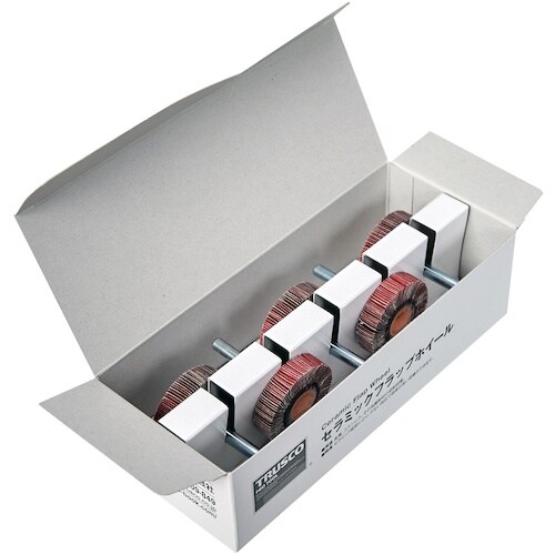 TRUSCO セラミックフラップホイール 軸径6m