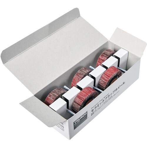 TRUSCO セラミックフラップホイール 軸径6m