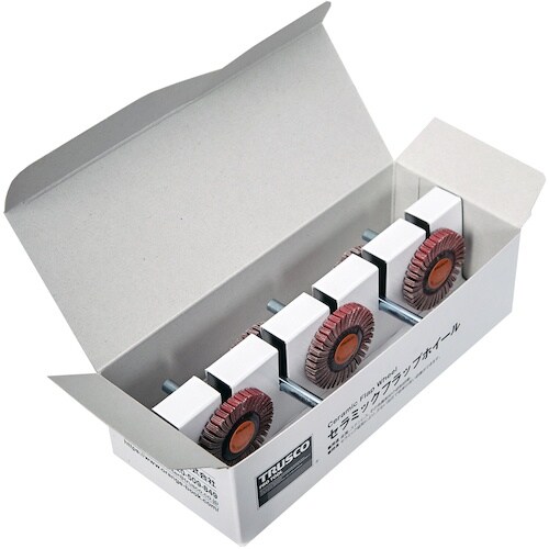 TRUSCO セラミックフラップホイール 軸径6m