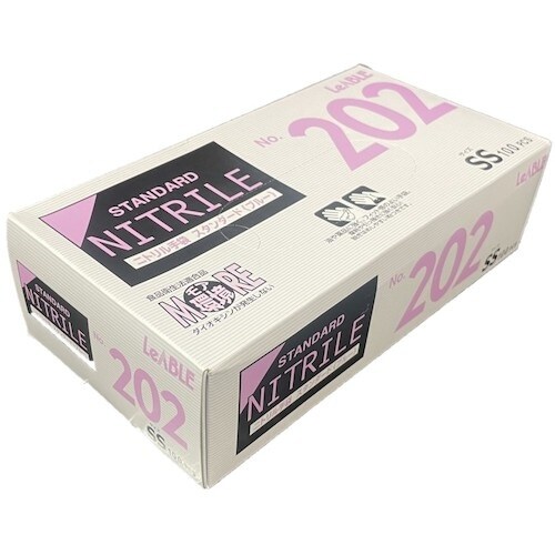 LEABLE ニトリルスタンダードブルー粉付SS