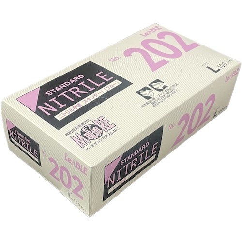 LEABLE ニトリルスタンダードブルー粉付L 1