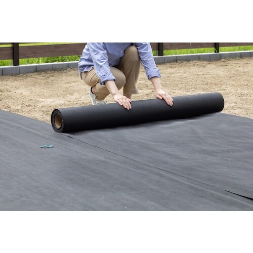 IRIS 298131 防草シート 50M ブラッ