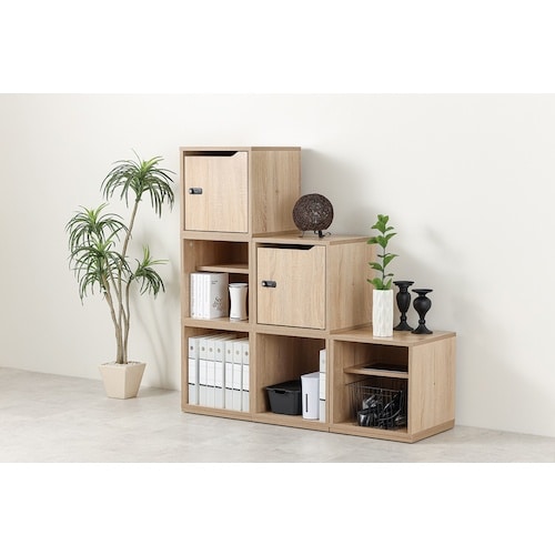 ASKA 組立式 木製収納ボックス 扉無し
