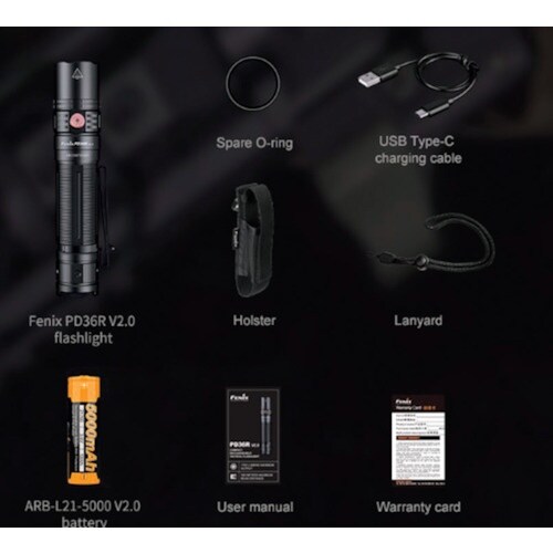 FENIX 充電式LEDライト PD36R V2.